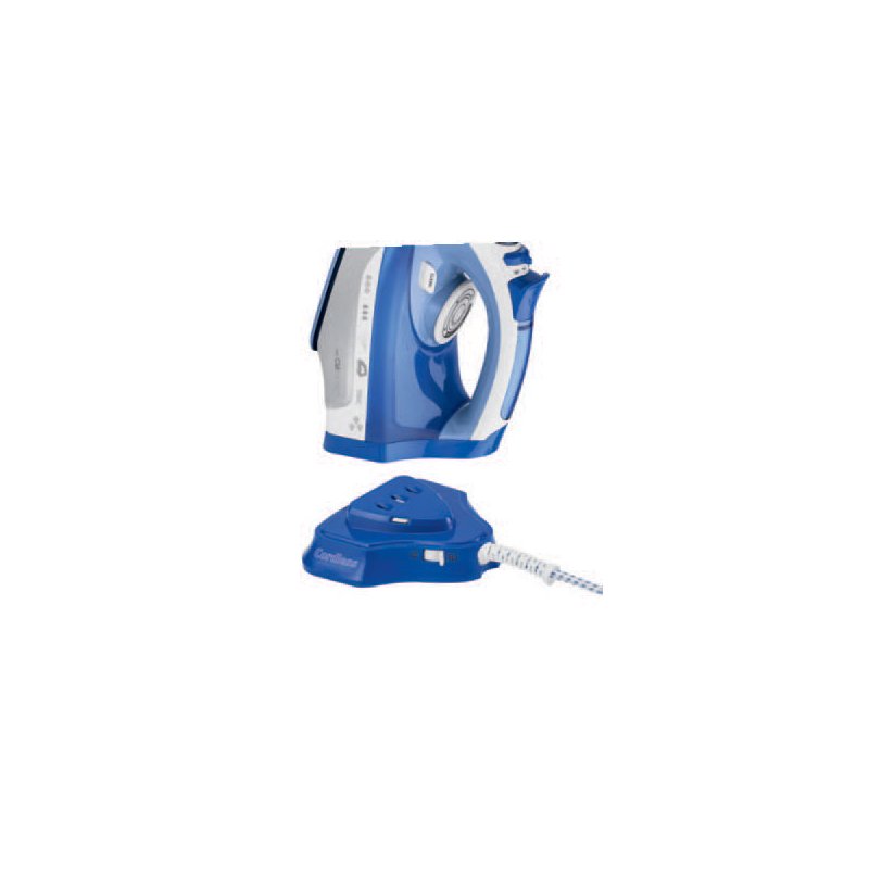 CLATRONIC steam iron DB 3706, cordless, white/blue, 2400 W